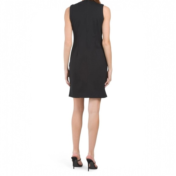 J.McLaughlin Christian Sequin Mini Dress Size Medium Black Holiday Christmas - Picture 4 of 10